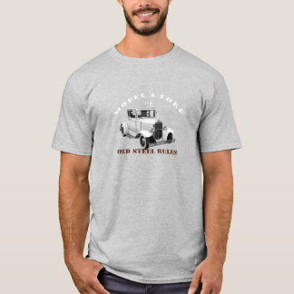 T-shirt 1930 Modèle A. Voiture Vintage Blanche. Hotrod 193