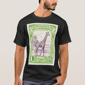 T-shirt 1937 Mozambique Giraffe Postage Stamp