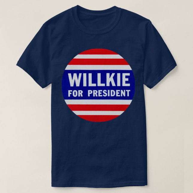 T-shirt 1940 Wendell Willkie, Président (Design devant)