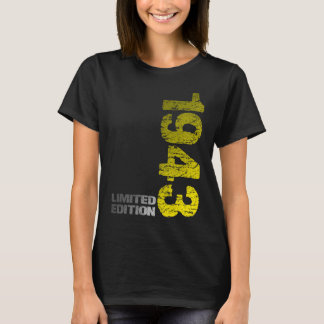 T-shirt 1943 80e anniversaire né en 1943