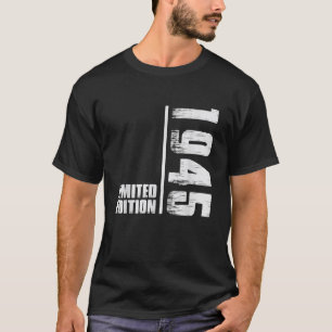 T-shirt 1945 Edition Limitée Hommes Année De Naissance 194