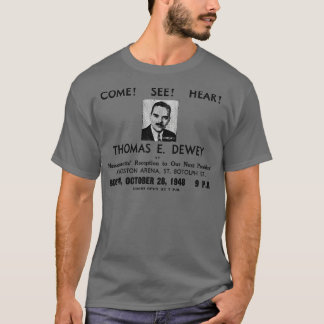 T-shirt 1948 Thomas Dewey, républicain à la présidence