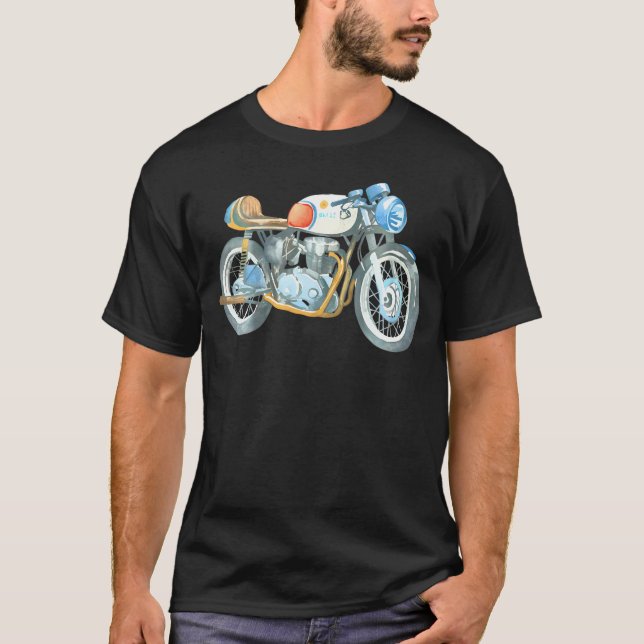 T-shirt 1950 Norton 350Cc Manx Racing Moto (Devant)