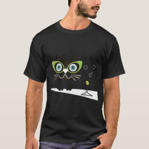 T-shirt 1950 s Swank Mid Century Modern Cat Shirt767.png