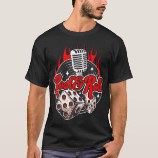 T-shirt 1950 Sock Hop Rockabilly Hommes Rock N Roll