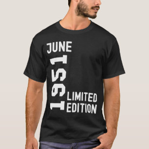 T-shirt 1951 Juin Bonne fête d'anniversaire