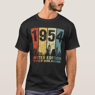 T-shirt 1954 Edition Limitée 70 Ans D'Être Une Réette Magn