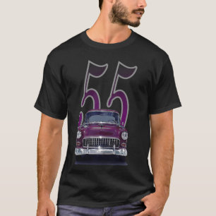 T-shirt 1955 55 chevys bel air classique vintage muscle vo