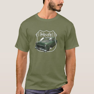 T-shirt 1955 Chevrolet Bel Air. Green Chevy 55. Américain