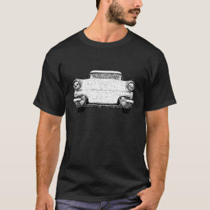 T-shirt 1957 Pontiac Chieftain Sketch Art