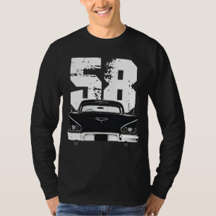 T-shirt 1958 Impala Chevy Vue arrière avec Silhouette ann
