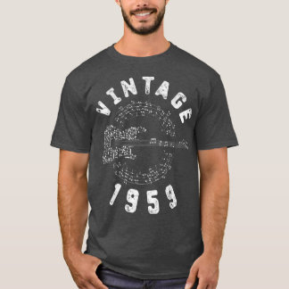 T-shirt 1959 Birthday Limited Edition Guitar Music