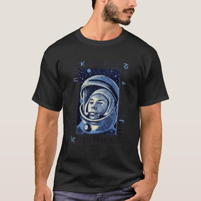 T-shirt 1961 Premier homme dans l'espace, classique Youri  (Devant)