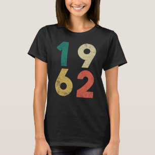 T-shirt 1962 Anniversaire Vintage Rétro
