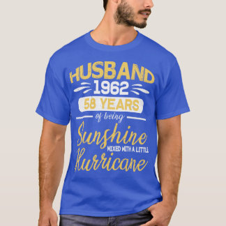 T-shirt 1962 Heures 58 Ans De Soleil Mélangé À L'Heure