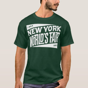 T-shirt 196465 New York World Fair Tiki Font White