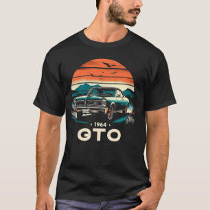T-shirt 1964 64 GTO Classic Car Old School Muscle Vintage