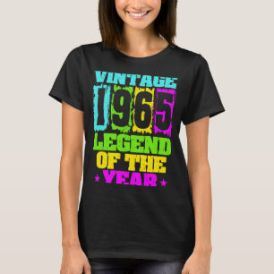 T-shirt 1965 Anniversaire Vintage 1965 & Né En 1965 Fabriq