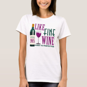 T-shirt 1965 COMME LE VIN fin âgé au cru de PERFECTION
