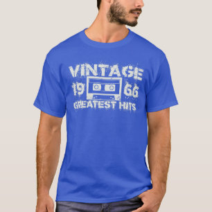 T-shirt 1966 Les plus grands succès blanc Vintage