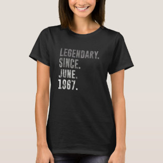 T-shirt 1967 55 Légendaire depuis juin 1967 55e anniversai