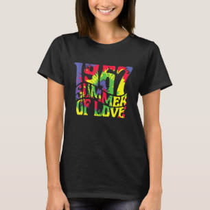 T-shirt 1967 Été d'amour Hippie 50e anniversaire