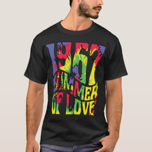 T-shirt 1967 Été De L'Amour Hippie Beach Parfait Été Lo
