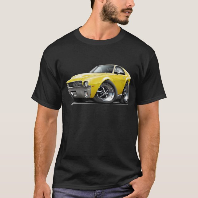 T-shirt 1968-69 voiture jaune d'AMX (Devant)