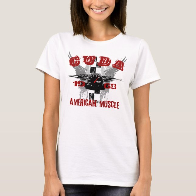 T-shirt 1968 de graphique de Cuda (Devant)
