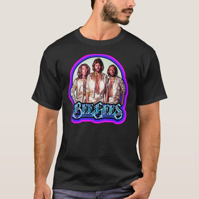 T-shirt 1970&x27 ; s Oies d'abeilles classiques Art person (Devant)