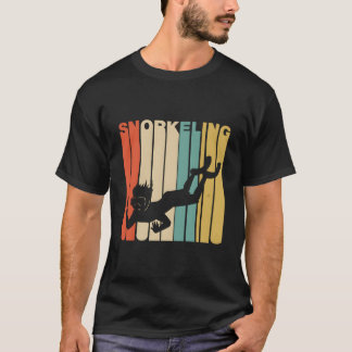 T-shirt 1970'S Style Snorkeling Snorkeler