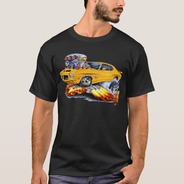T-shirt 1971-72 voiture d'orange de juge de GTO (Devant)