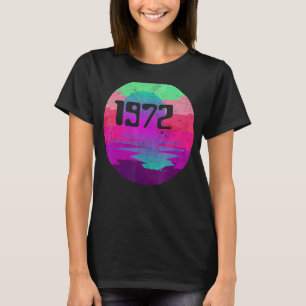 T-shirt 1972 50 ans Retro Vintage Disco 1972 50e Bir