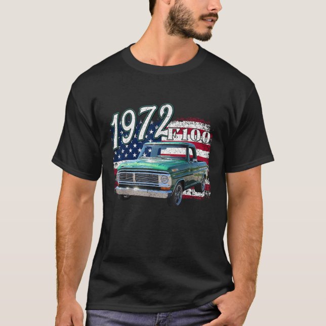 T-shirt 1972 72 F100 Camion 4 juillet American (Devant)