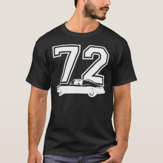 T-shirt 1972 Chevy Nova Vue latérale Année Royal Blue Grap