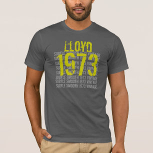 T-shirt 1973 Anniversaire Vintage subtil et lisse