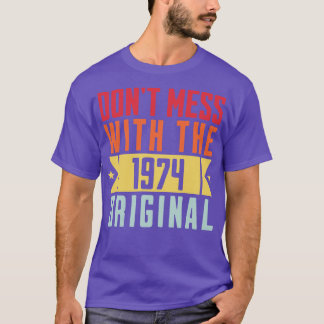 T-shirt 1974 cadeau d'anniversaire original