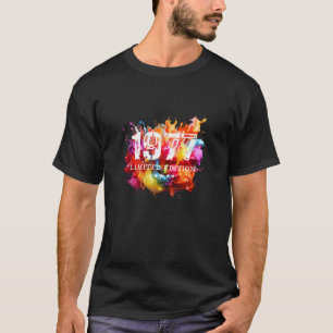 T-shirt 1977 Année de naissance édition limitée Numéro d'a