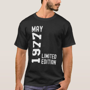T-shirt 1977 Mai Bonne fête d'anniversaire