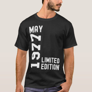 T-shirt 1977 Mai Bonne fête d'anniversaire