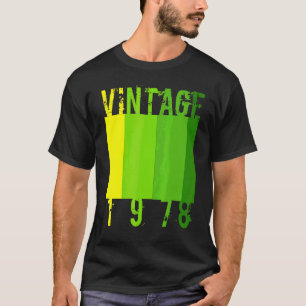 T-shirt 1978 44anniversaire Vintage Classique Âge 1