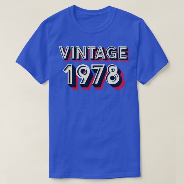 T-shirt 1978 vintage (Design devant)