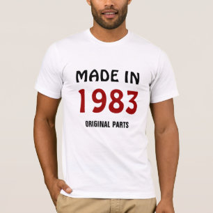 T-shirt 1983 - Fabriqué en 1983, Pièces originales