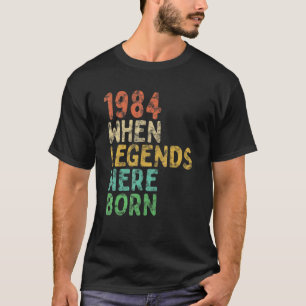 T-shirt 1984 Anniversaire Retro Legend Vintage