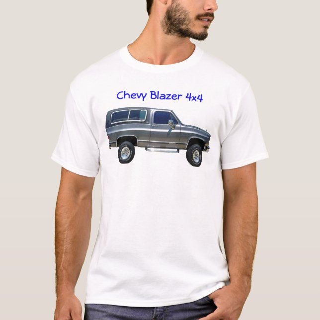 T-shirt 1989 Chevrolet Blazer, blazer 4x4 de Chevy (Devant)