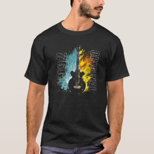 T-shirt 1992 Original Amusant Coloré Rétro Flammes Classiq