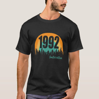 T-shirt 1992 Retro Vintage Sunset Limited 30 Années 30 Ann
