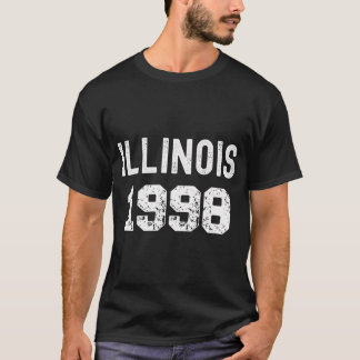 T-shirt 1998 Illinois Anniversaire Année State Retro Touri