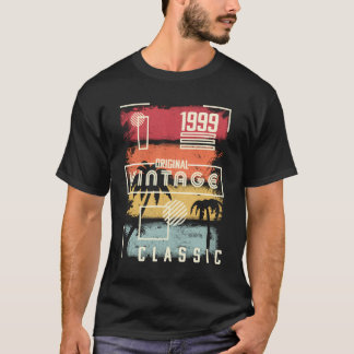 T-shirt 1999 Chemise Vintage 21E Anniversaire Cadeau Retro