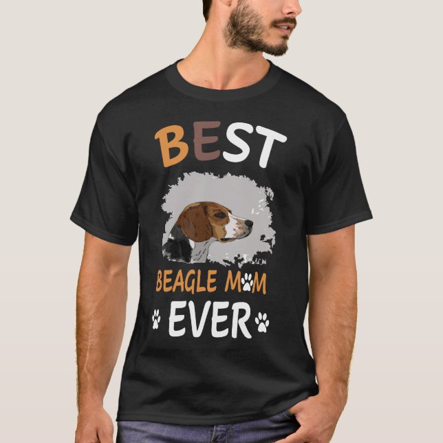 T-shirt 199 Meilleur Beagle maman jamais (Devant)